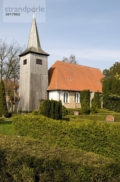 Schifferkirche in Arnis  Schlei  Schleswig-Holstein  Deutschland  Europa