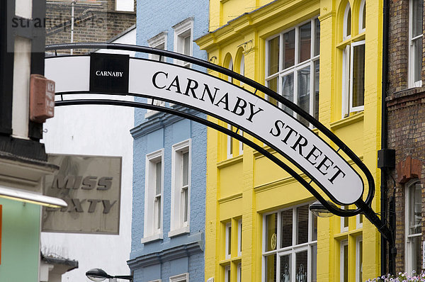 Einkaufsmeile Carnaby Street  London  England  Großbritannien  Europa