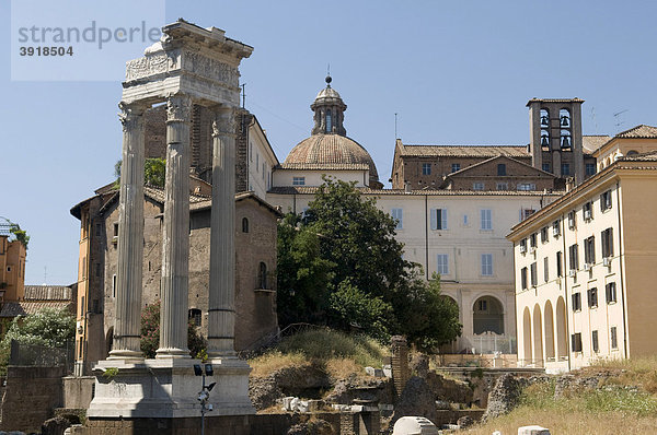 Tempel des Apollo Sosianus am Forum Holitorium  Rom  Italien  Europa