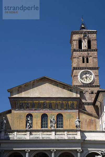 Basilika Piazza Santa Maria in Trastevere  Rom  Italien  Europa
