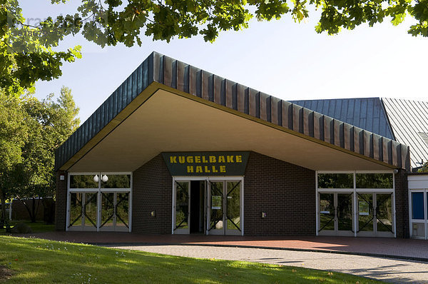 Kugelbake-Halle im Kurpark  Nordseeheilbad Cuxhaven Döse  Niedersachsen  Deutschland  Europa
