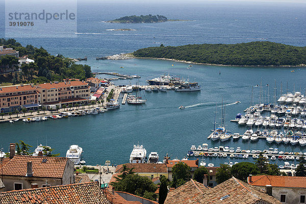 Hafen Vrsar an der Adriaküste  Istrien  Kroatien  Europa