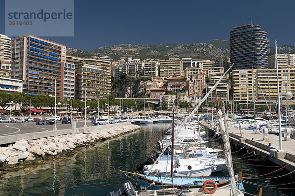 Hafen und Ortsansicht  Monte Carlo  Cote d'Azur  Monaco  Europa