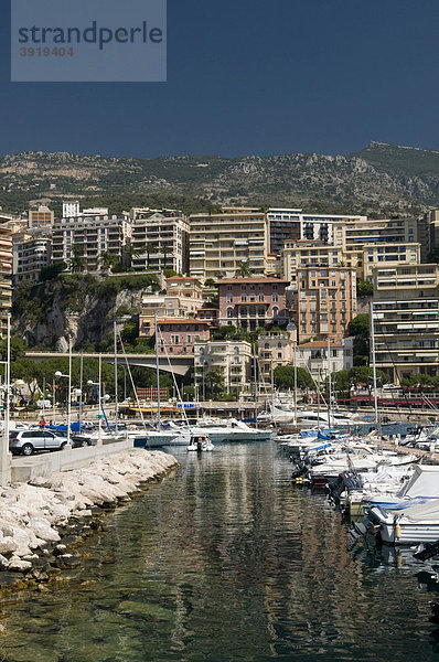 Hafen und Ortsansicht  Monte Carlo  Cote d'Azur  Monaco  Europa