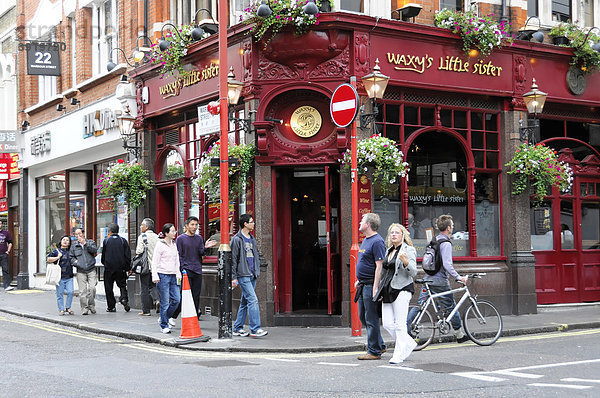 Wardour Street  WAXY¥S Little Sister  Pub  Kneipe  London  England  Großbritannien  Europa