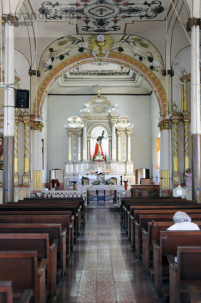 Innenansicht  Kirche El Calvario  Leon  Nicaragua  Zentralamerika