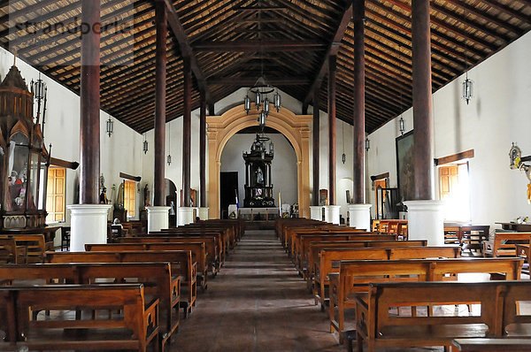 Innenansicht  Kirche San Jeronimo  Masaya  Nicaragua  Zentralamerika