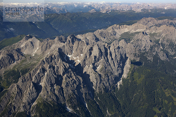 Lienzer Dolomiten  Luftaufnahme  Osttirol  Österreich  Europa