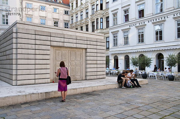 Mahnmal Judenplatz  Wien  Österreich  Europa