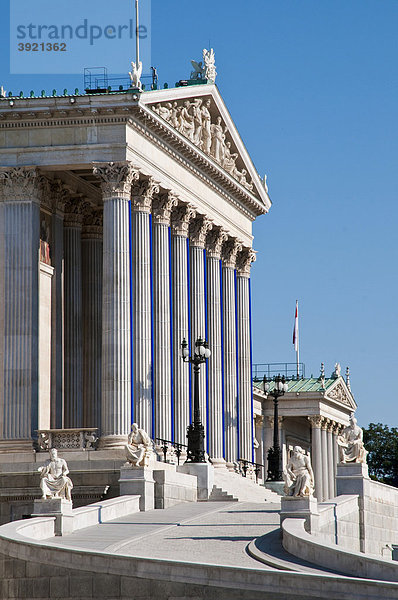 Parlamentsgebäude  Parlament  Ringstraße  Wien  Österreich  Europa