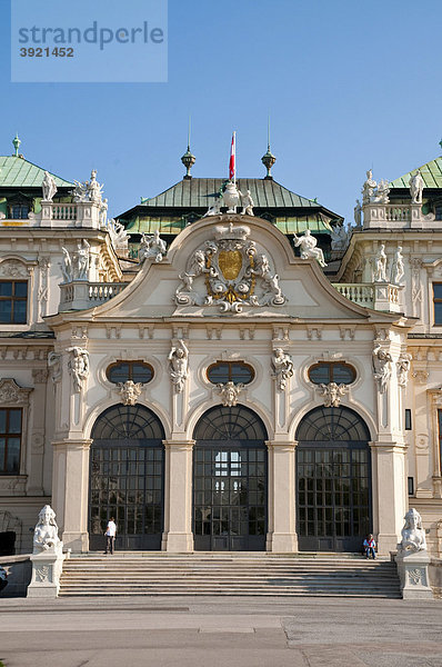 Oberes Belvedere  Schloss Belverdere  Wien  Österreich  Europa