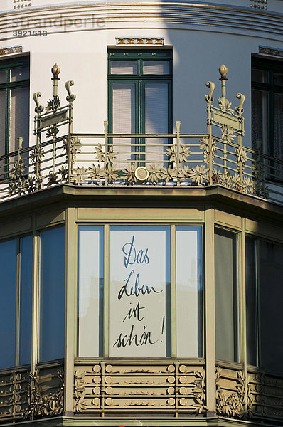 Jugendstilhaus an der Wienzeile  Wien  Österreich  Europe