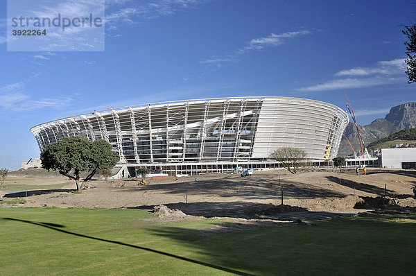 Fußballweltmeisterschaft 2010  Baustelle Green Point Stadium Fußballstadion  Kapstadt  Südafrika  Afrika
