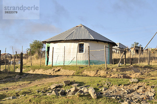 Traditionelles Rundhaus  Cata-Village im ehemaligen Homeland Ciskei  Eastern Cape  Südafrika  Afrika