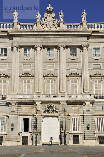 Fassade des Palacio Real  Königspalast  Madrid  Spanien  Iberische Halbinsel  Europa