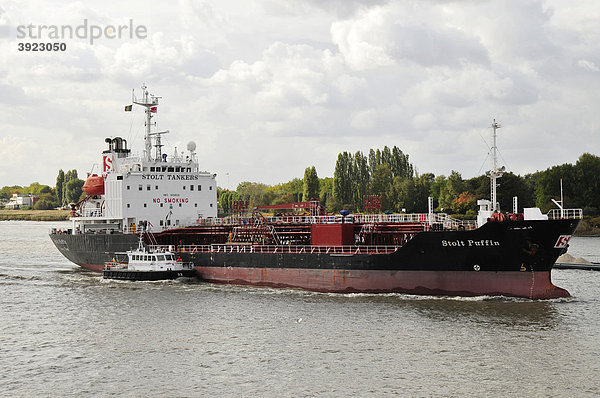 Frachter auf dem Fluss Scheldt  Antwerpen  Belgien  Europa