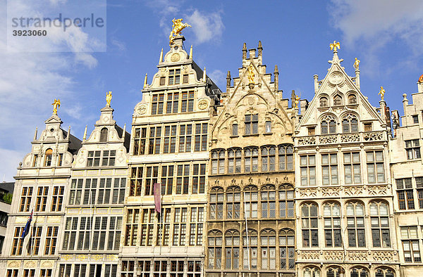Ehemalige Zunfthäuser  Grote Markt  Großer Markt  Antwerpen  Belgien  Europa