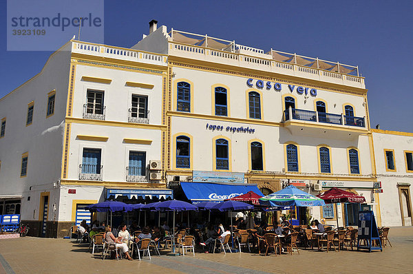 Restaurant Casa Vera an der Place Mulay Hassan  Essaouira  Marokko  Afrika