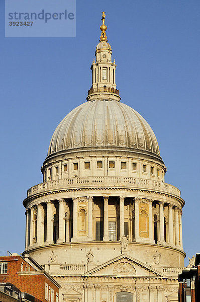 Kuppel von St. Paul's Cathedral  St. Pauls-Kathedrale  London  England  Großbritannien  Vereinigtes Königreich  Europa