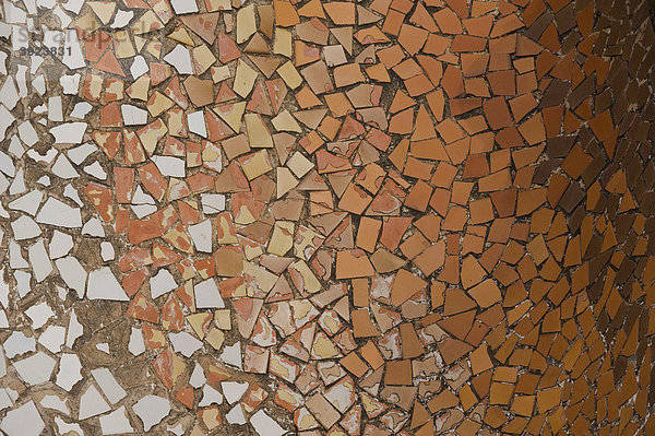 Mosaik  Antoni Gaudi  Barcelona  Katalanien  Spanien  Europa