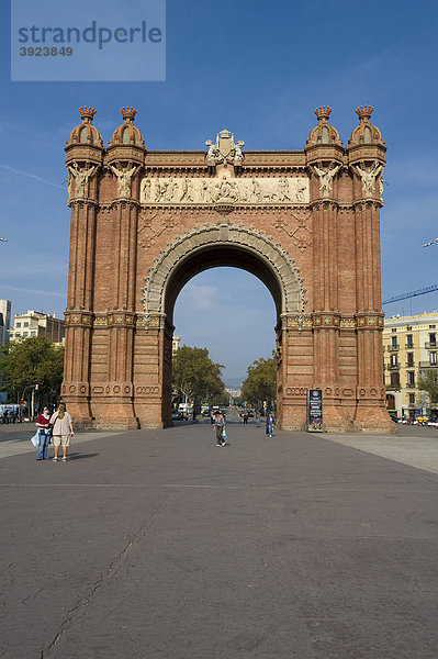 Arc de Triomf  Triumphbogen  Barcelona  Katalanien  Spanien  Europa