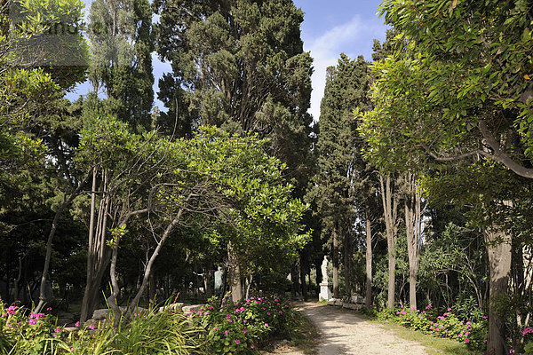 Park beim Großmeisterpalast  Rhodos Stadt  Rhodos  Griechenland  Europa