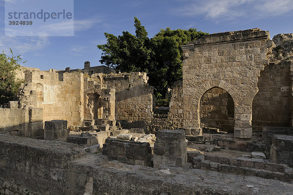 Ruine der frühchristlichen Kirche Archangelos Michael  Rhodos Stadt  Rhodos  Griechenland  Europa