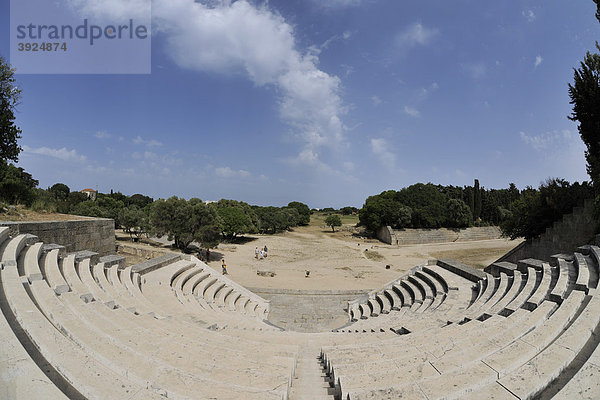 Antikes Stadion  rekonstruiert  Monte Smith  Rhodos Stadt  Rhodos  Griechenland  Europa