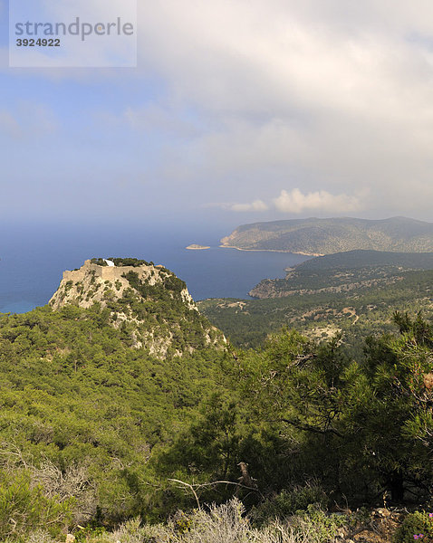 Burgberg Monolithos  Rhodos  Griechenland  Europa