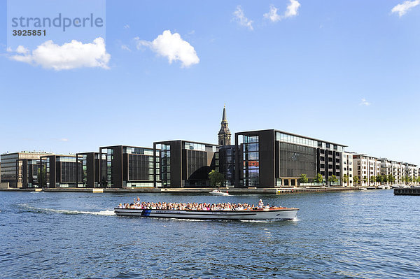 Moderne Architektur im Stadtteil Christianshaven  Kopenhagen  Dänemark  Skandinavien  Nordeuropa  Europa