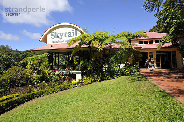 Bergstation der Skyrail Rainforest Cableway  die längste Seilbahn der Welt  Kuranda Village  Regenwald  Atherton Tablelands  Queensland  Australien