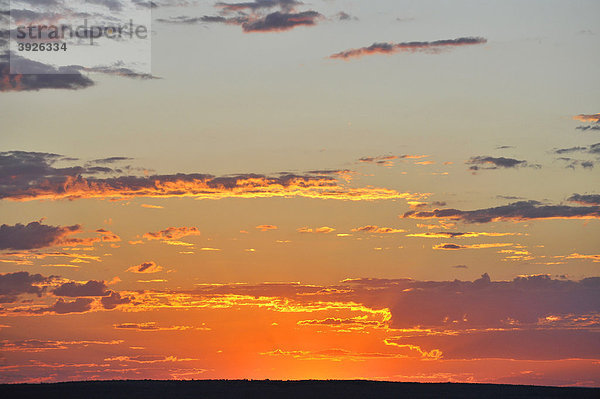 Luftaufnahme  Sonnenuntergang  Uluru-Kata Tjuta Nationalpark  Northern Territory  Australien