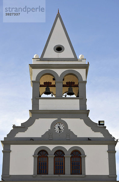 Glockenturm  Pfarrkirche Nuestra Senora del Rosario  Puerto del Rosario  Fuerteventura  Kanarische Inseln  Kanaren  Spanien  Europa