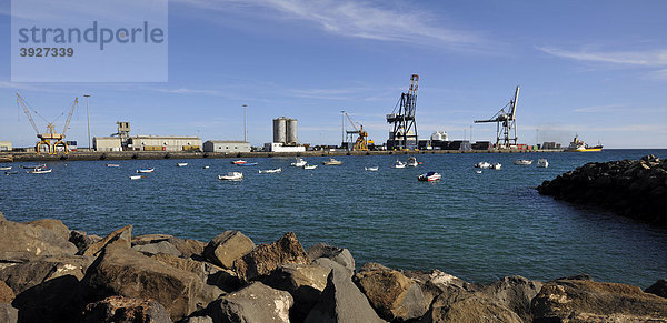 Hafen Puerto del Rosario  Fuerteventura  Kanarische Inseln  Kanaren  Spanien  Europa