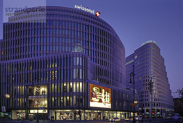 Hotel Swissotel and Hotel Concorde am Kurfürstendamm  Ecke Joachimsthaler Straße schräg gegenüber vom neuen Kranzlereck  CafÈ Kranzler  Berlin  Deutschland  Europa