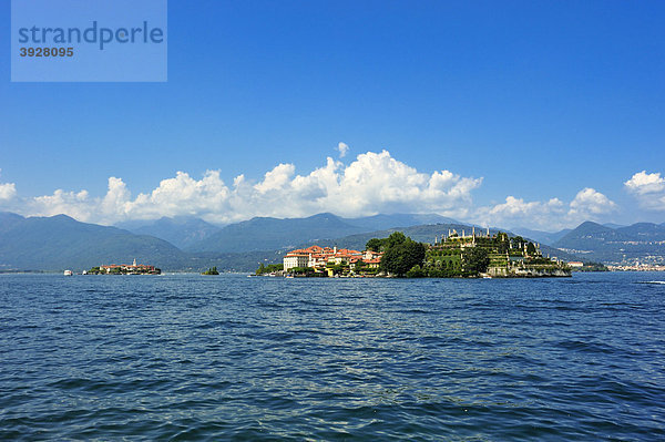 Isola Bella und Isola dei Pescatori  Borromäische Inseln  Stresa  Lago Maggiore  Piemont  Italien  Europa