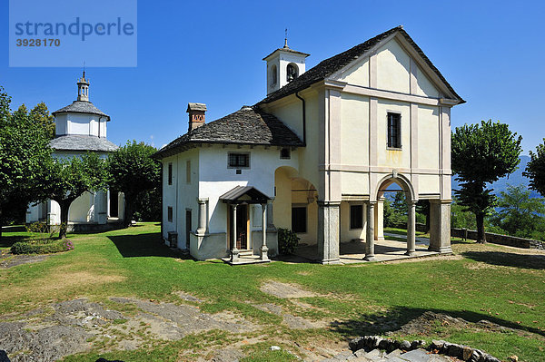 Wallfahrtskirche Sacro Monte della Santissima Trinit‡ di Ghiffa  Ghiffa  Lago Maggiore  Piemont  Italien  Europa