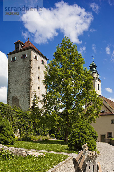 Burggarten  Schurkenturm  Horb am Neckar  Schwarzwald  Baden-Württemberg  Deutschland  Europa