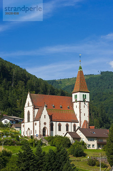 Heilig-Kreuz-Kirche  Reichental  Schwarzwald  Baden-Württemberg  Deutschland  Europa