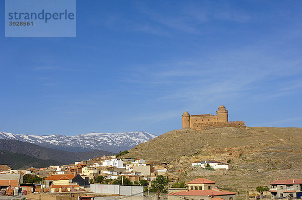 La Calahorra Renaissance-Schloss im Dorf La Calahorra der Provinz Granada  Andalusien  Spanien  Europa