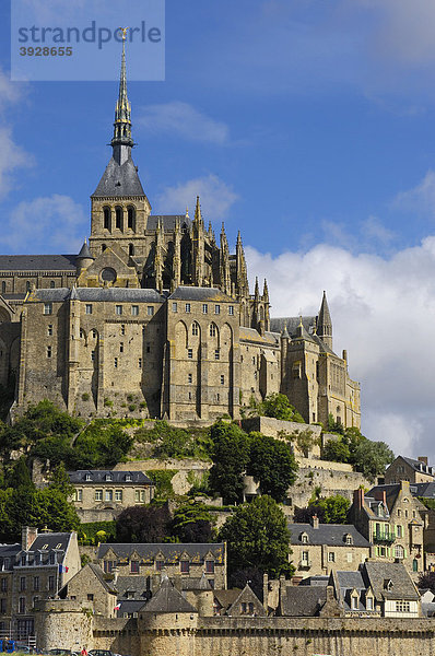 Mont-Saint-Michel  Benediktinerabtei  Normandie  Frankreich  Europa