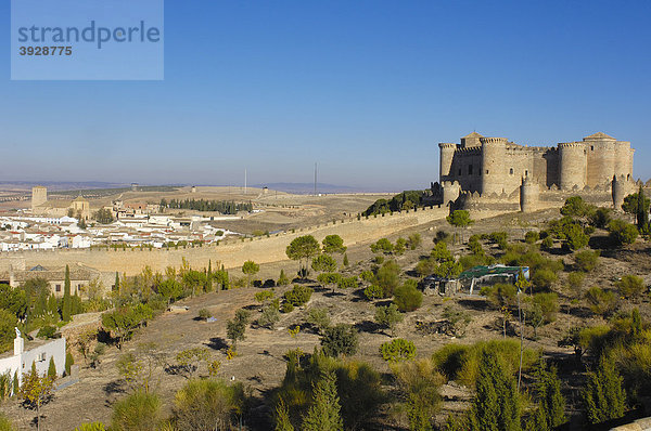 Schloss Belmonte  15. Jh.  Belmonte  Provinz Cuenca  Castilla-La Mancha  Spanien  Europa