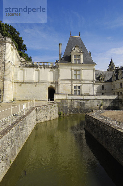 Schloss Villandry  Ch‚teau de Villandry  Indre-et-Loire  Touraine  Loire Tal  Frankreich  Europa