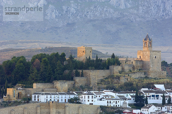 Schloss von Antequera  12. - 16. Jahrhundert  Provinz Malaga  Andalusien  Spanien  Europa