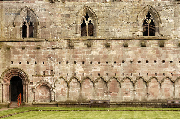 Melrose Abbey Kloster  Melrose  Scottish Borders Region  Schottland  Vereinigtes Königreich  Europa