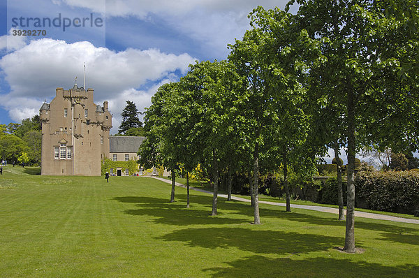 Burg Crathes Castle  Aberdeenshire  Schottland  Vereinigtes Königreich  Europa