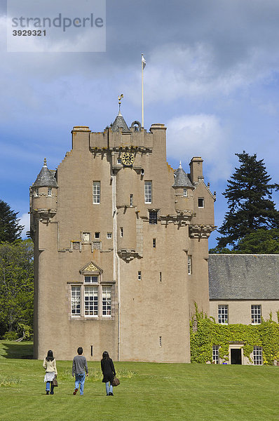 Burg Crathes Castle  Aberdeenshire  Schottland  Vereinigtes Königreich  Europa