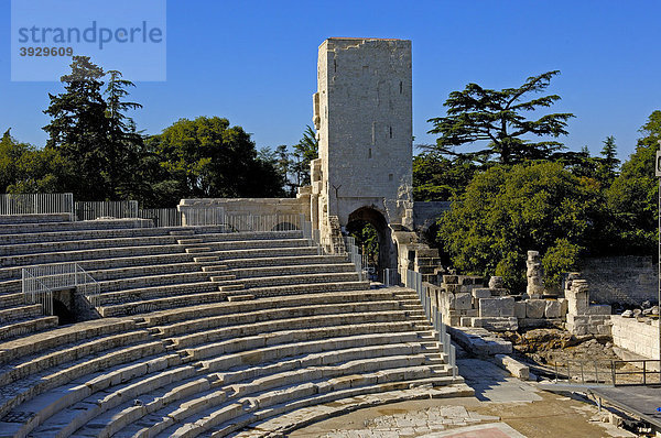 Römisches Theater  Arles  Bouches du RhÙne  Provence  Frankreich  Europa