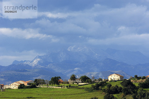 Landschaft  San Vicente de la Barquera  Kantabrien  Spanien  Europa