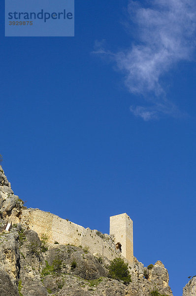 Burg PeÒas Negras  Burg Tiscar  Tiscar-Don Pedro  Quesada  Sierra de Cazorla  Segura y Las Villas Naturpark  Provinz Jaen  Andalusien  Spanien  Europa
